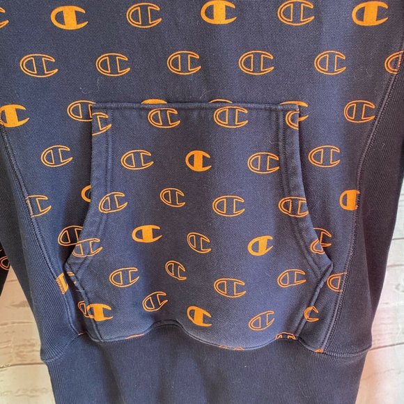 Champion LIFE Reverse Weave Hoodie Sweatshirt Mens Tossed C Heavy Cotton - Picture 3 of 6